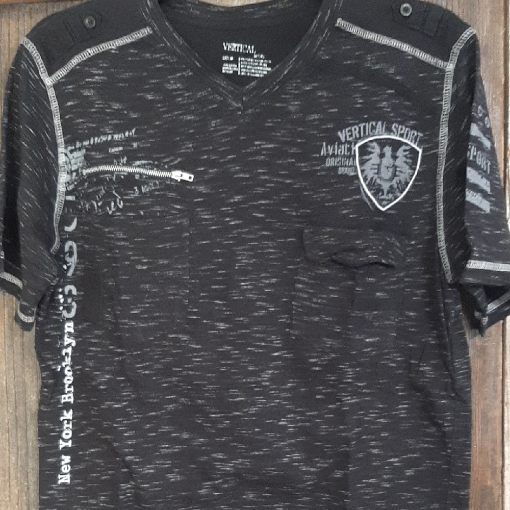 2 For $6 Men's Charcoal Graphic Tee